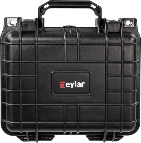معدات Eylar صغيرة مقاس 10.62 بوصة، ومعدات، وحقيبة كاميرا صلبة مقاومة للماء مع رغوة (أسود) بمعايير TSA in Kuwait