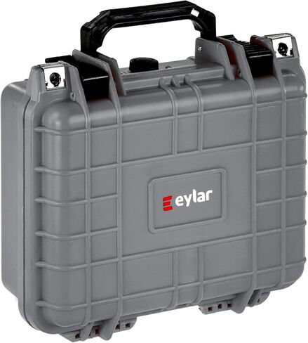 معدات Eylar صغيرة مقاس 10.62 بوصة، ومعدات، وحقيبة كاميرا صلبة مقاومة للماء مع رغوة (أسود) بمعايير TSA in Kuwait
