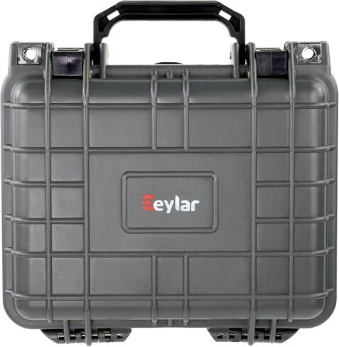 معدات Eylar صغيرة مقاس 10.62 بوصة، ومعدات، وحقيبة كاميرا صلبة مقاومة للماء مع رغوة (أسود) بمعايير TSA in Kuwait