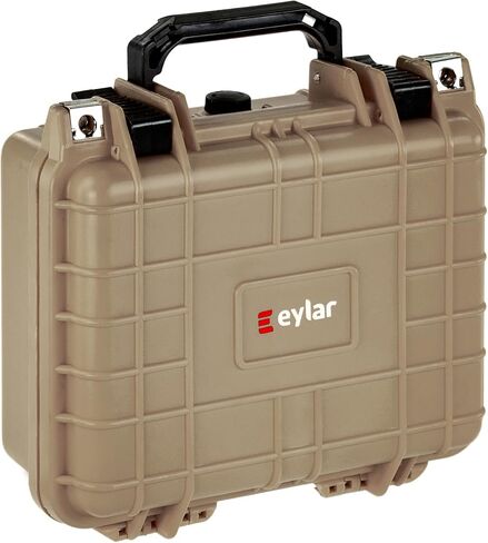 معدات Eylar صغيرة مقاس 10.62 بوصة، ومعدات، وحقيبة كاميرا صلبة مقاومة للماء مع رغوة (أسود) بمعايير TSA in Kuwait