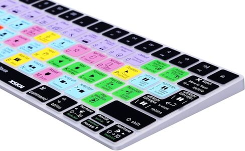 XSKN Magic Keyboard Final Cut Pro Shortcut Keyboard Cover, XSKN Durable FCPX Hotkeys Silicone Keyboard Skin for Apple Magic Keyboard MLA22LL/A, MLA22B/A (US & EU version) in Saudi Arabia