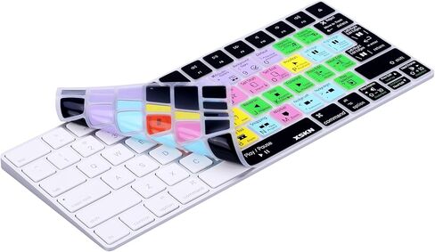 XSKN Magic Keyboard Final Cut Pro Shortcut Keyboard Cover, XSKN Durable FCPX Hotkeys Silicone Keyboard Skin for Apple Magic Keyboard MLA22LL/A, MLA22B/A (US & EU version) in Saudi Arabia