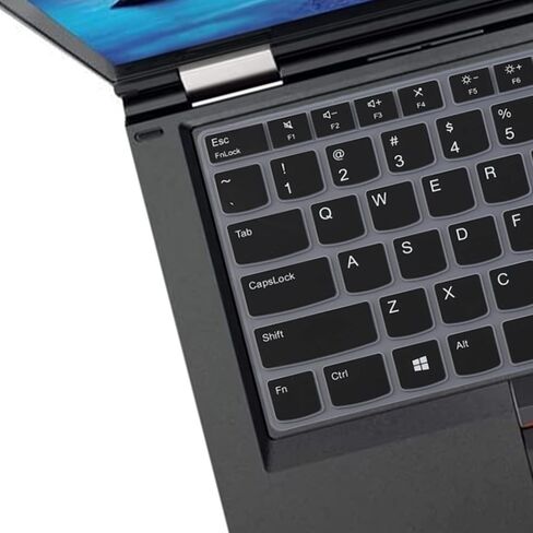 غطاء لوحة المفاتيح لعام 2022 2021 جديد 14 بوصة Lenovo ThinkPad X1 Carbon Gen 9، Thinkpad X1 Yoga Gen 6 14 بوصة غطاء حماية لوحة مفاتيح الكمبيوتر المحمول، تصميم أمريكي - شفاف in Kuwait