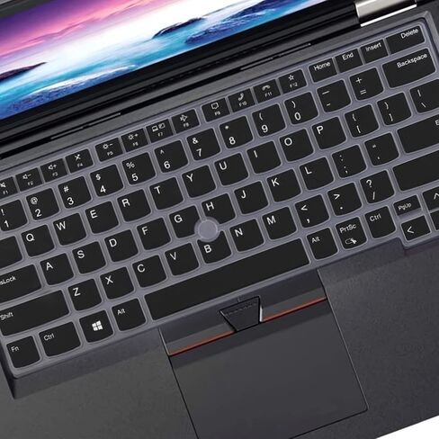 غطاء لوحة المفاتيح لعام 2022 2021 جديد 14 بوصة Lenovo ThinkPad X1 Carbon Gen 9، Thinkpad X1 Yoga Gen 6 14 بوصة غطاء حماية لوحة مفاتيح الكمبيوتر المحمول، تصميم أمريكي - شفاف in Kuwait