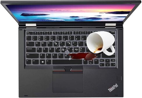 غطاء لوحة المفاتيح لعام 2022 2021 جديد 14 بوصة Lenovo ThinkPad X1 Carbon Gen 9، Thinkpad X1 Yoga Gen 6 14 بوصة غطاء حماية لوحة مفاتيح الكمبيوتر المحمول، تصميم أمريكي - شفاف in Kuwait