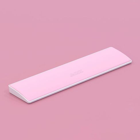 Computer Keyboard Wrist Rest Pad, PU Surface, Soft Memory Foam Filling, ABS Base with Anti-Slip Stickers, 60% 61 Keys Compact Size 11.42 x 2.76 x 0.78 in (Pink-61Key) in Saudi Arabia