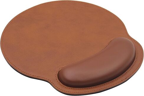 Ergonomic Mouse Pad with Wrist Support,PU Leather Mousepad for Laptop Computers,Non Slip Rubber Base Memory Foam Wrist Rest Mouse Pads for Home Work Office Easy Typing Pain Relief,Green in Saudi Arabia