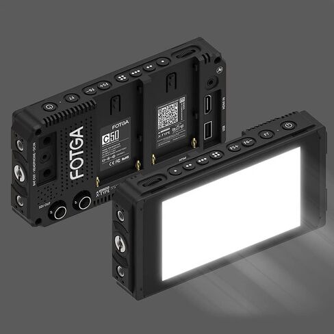 Foto4easy E50TLS 5 Inch IPS DSLR Camera Field Monitor Ultra Bright 2500nit Daylight Viewable 3D LUT Touch Screen with 4K HDMI 3G SDI Input/Output,Dual NP-F Battery Mount System in Saudi Arabia