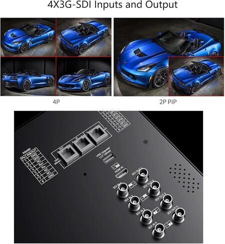 سيتيك شاشة مخرج كاميرا متعددة محمولة 15.6 انش ATEM156S-CO 4 × مخرج مدخل 3G-SDI HDMI FHD 1920x1080 in Kuwait