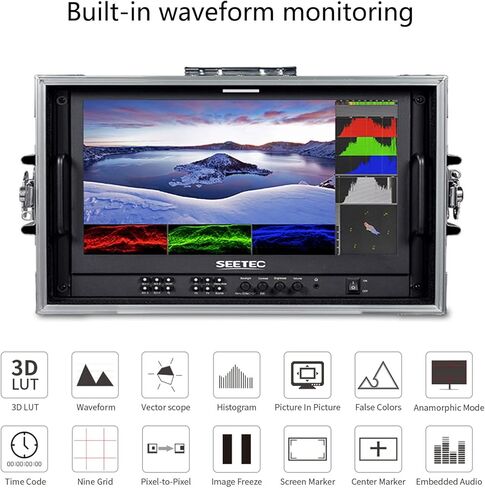 سيتيك شاشة مخرج كاميرا متعددة محمولة 15.6 انش ATEM156S-CO 4 × مخرج مدخل 3G-SDI HDMI FHD 1920x1080 in Kuwait