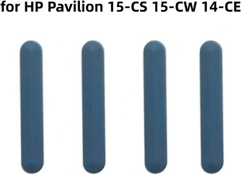 4 قطعة غطاء سفلي قواعد مطاطية قطاع استبدال ل HP بافيليون 15-CS 15-CW 14-CE محمول أسفل الغطاء الخلفي المطاط القدم حصيرة الأزرق in Saudi Arabia