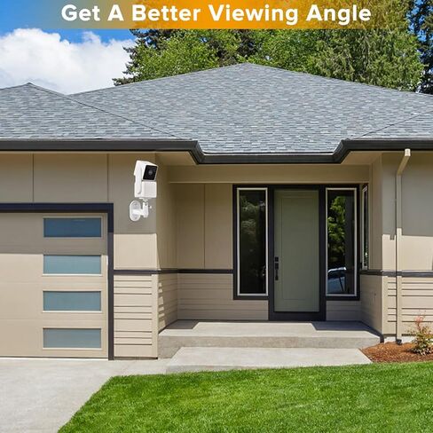 2 حزمة حامل تثبيت على الحائط لـ Wyze Cam Pan V3، Wyze Cam Pan V2، Wyze Cam V3، Wyze Cam Outdoor، 360 درجة دوارة + 90 درجة إمالة قوس جدار قابل للتعديل لنظام الكاميرا الداخلي Wyze مع زاوية رؤية أفضل in Kuwait