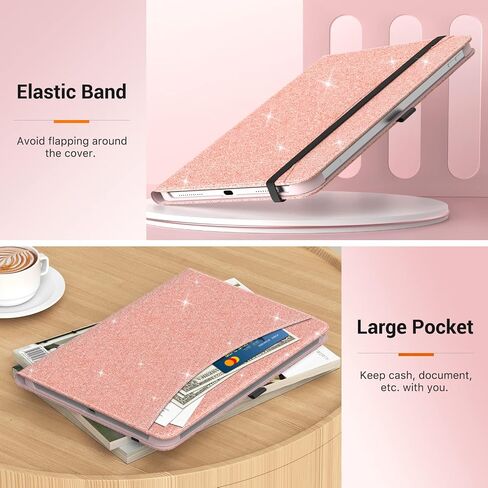 MoKo for iPad 10th Generation Case iPad 10.9 Inch Case 2022 with Pencil Holder, Multi-Angle Viewing iPad Case 10th Generation with Soft TPU Back Hand Strap for iPad 10th Gen 2022, Marble Purple in Kuwait