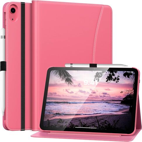 MoKo for iPad 10th Generation Case iPad 10.9 Inch Case 2022 with Pencil Holder, Multi-Angle Viewing iPad Case 10th Generation with Soft TPU Back Hand Strap for iPad 10th Gen 2022, Marble Purple in Kuwait