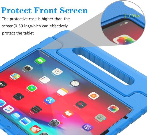 حافظة BMOUO 2022 iPad Air الجيل الخامس (10.9 بوصة) للأطفال، حافظة iPad Air الجيل الرابع للأطفال 2020، حافظة iPad Air 5/4، حافظة بمقبض قابل للتحويل مقاومة للصدمات لجهاز iPad Air 5th/4th Gen 10.9 بوصة، أزرق in Kuwait