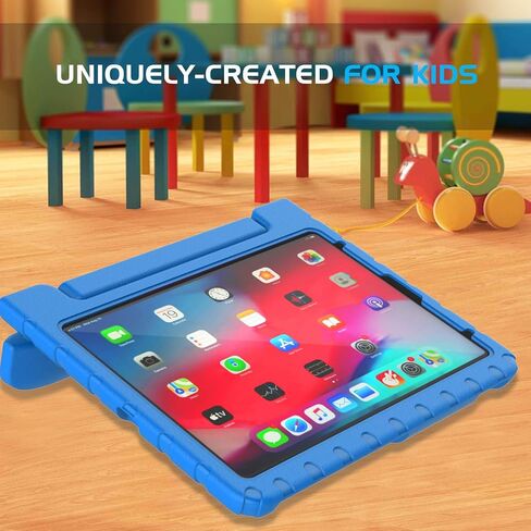 حافظة BMOUO 2022 iPad Air الجيل الخامس (10.9 بوصة) للأطفال، حافظة iPad Air الجيل الرابع للأطفال 2020، حافظة iPad Air 5/4، حافظة بمقبض قابل للتحويل مقاومة للصدمات لجهاز iPad Air 5th/4th Gen 10.9 بوصة، أزرق in Kuwait