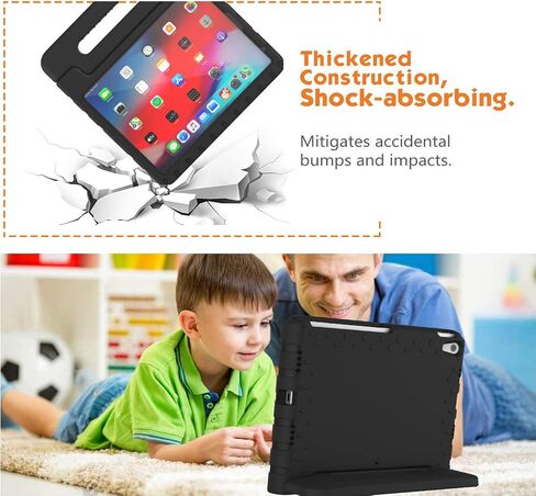 BMOUO 2022 iPad Air 5th Generation (10.9 Inch) Kids Case, 2020 iPad Air 4th Generation Kids Case, iPad Air 5/4 Case, Shockproof Convertible Handle Stand Case for iPad Air 5th/4th Gen 10.9 inch, Black in Kuwait