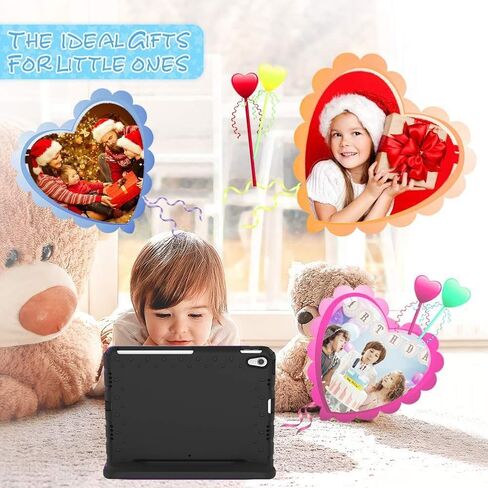 BMOUO 2022 iPad Air 5th Generation (10.9 Inch) Kids Case, 2020 iPad Air 4th Generation Kids Case, iPad Air 5/4 Case, Shockproof Convertible Handle Stand Case for iPad Air 5th/4th Gen 10.9 inch, Black in Kuwait