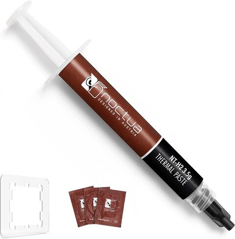 Noctua NT-H2 3.5g AM5 Edition، مركب حراري بدرجة احترافية مع واقي معجون حراري لوحدات المعالجة المركزية AMD AM5 بما في ذلك. 3 مناديل تنظيف (3.5 جرام) in Saudi Arabia