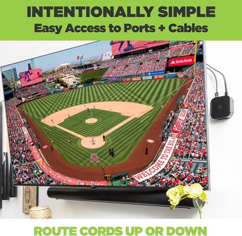 HIDEit Mounts Apple TV 4K 3rd Gen Wall Mount | Compatible with 2022 Latest Generation, Behind TV & VESA Mount Holder Bracket | Easy Install | Designed for Proper Airflow & Signals | American Company in Kuwait