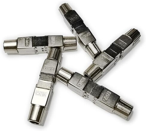 موصلات RJ45 خالية من الأدوات لـ UTP CAT6/CAT5e/CAT5، مقابس ذكر كابل إيثرنت من النوع المثقوب، إنهاء شبكة DIY سهل، لا يوجد إنترنت مجعد RJ 45 لـ 23awg-26awg، أطراف سلك LAN بدون أدوات [7 عبوات] in Kuwait