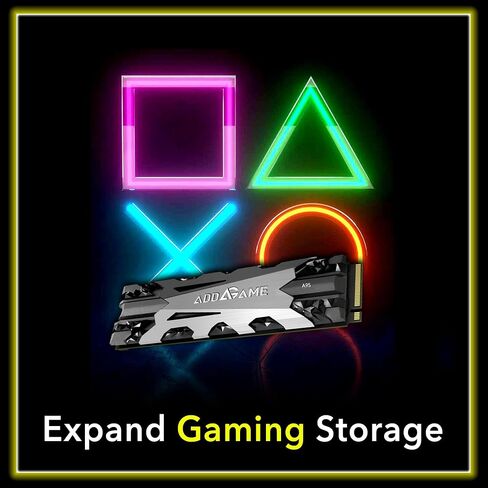 Addlink A93 2TB Storage Expansion for PS5 Console with Heatsink, Up to 7400mb/s, Gen 4 PCIe NVMe m.2 2280, SLC Cache Internal Solid State Drive(‎ad2TBA93M2P) in Kuwait