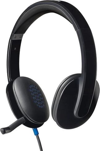 لوجيتيك H540 سماعات راس يو اس بي, اسود - 981-000480 in Saudi Arabia