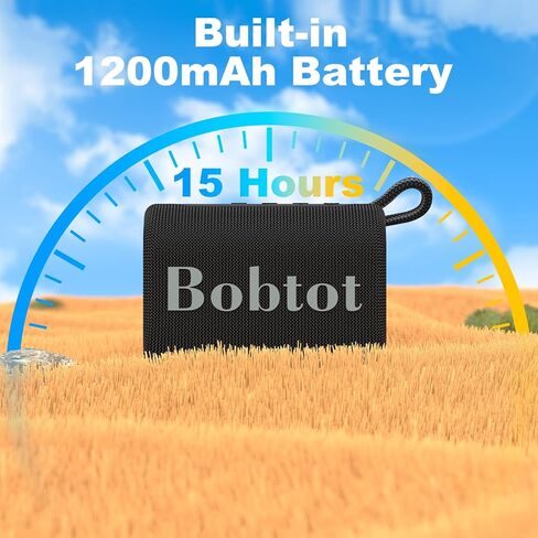 مكبر صوت بلوتوث بوبتوت مكبر صوت لاسلكي محمول - IPX7 مكبر صوت مقاوم للماء مع صوت ستيريو TWS بلوتوث 5.1 مكبر صوت محمول للمنزل والحفلات والشاطئ والخارج in Kuwait