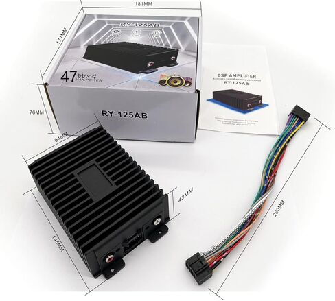 صندوق مضخم صوت دي اس بي بشاشة كبيرة مطورة بنظام اندرويد هاي فاي اندرويد دي اس بي، مكبر صوت ستيريو للسيارة 4 × 47 واط، ترقية صوت عالية الطاقة لراديو اندرويد مضخم صوت سوبر باس in Kuwait