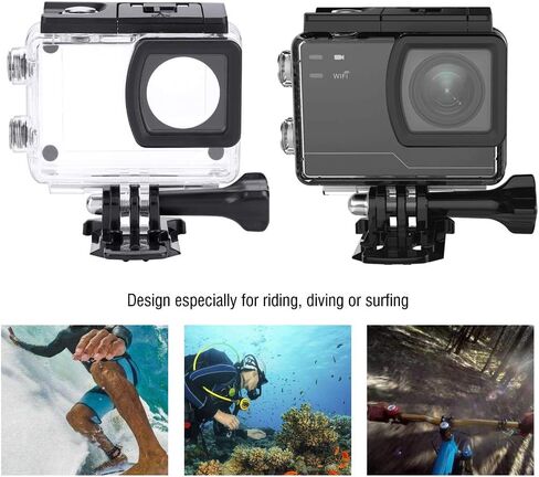 Oumij Waterproof Camera Case Underwater Diving Housing Action Camera Diving Case Sturdy and Durable for SJCAM SJ6 Legend Camcorder in Saudi Arabia
