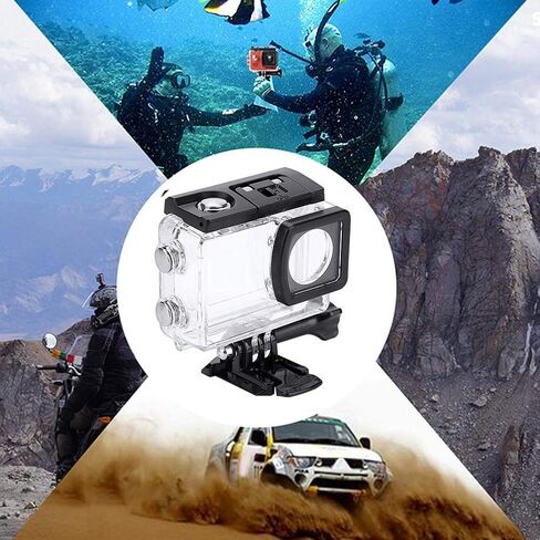 Oumij Waterproof Camera Case Underwater Diving Housing Action Camera Diving Case Sturdy and Durable for SJCAM SJ6 Legend Camcorder in Saudi Arabia