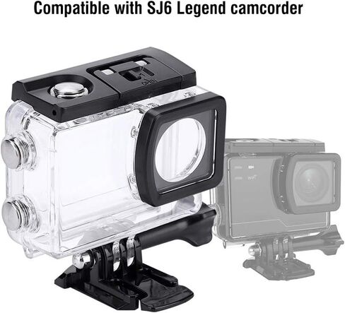Oumij Waterproof Camera Case Underwater Diving Housing Action Camera Diving Case Sturdy and Durable for SJCAM SJ6 Legend Camcorder in Saudi Arabia