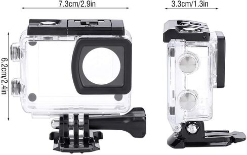 Oumij Waterproof Camera Case Underwater Diving Housing Action Camera Diving Case Sturdy and Durable for SJCAM SJ6 Legend Camcorder in Saudi Arabia