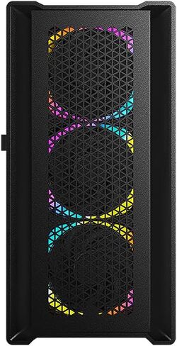 حافظة كمبيوتر العاب بي ماستيج مايكرو ايه تي اكس من بي جيرز مع نظام تدفق هواء ضخم من الزجاج المقسى بجانب الباب الدوار ومنفذ USB نوع C ومنفذ USB 3.0 × 2 (تباع المراوح بشكل منفصل) in Kuwait