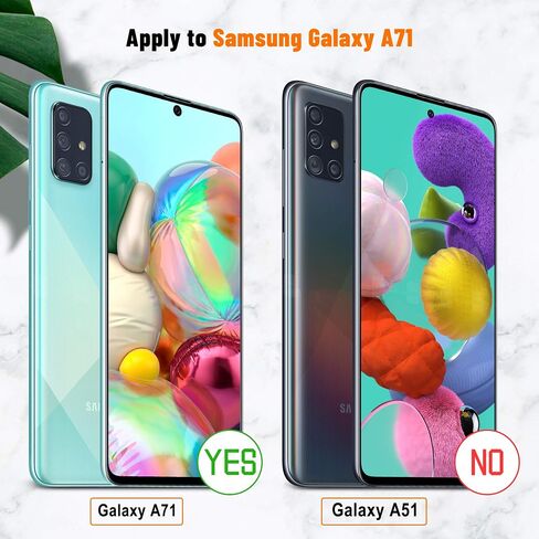 UniqueMe [2+2 Pack] Camera Lens Protector and Screen Protector for Samsung Galaxy A71 4G / 5G,Tempered Glass [Easy Installation Frame] HD Clear [Anti-Scratch] [Bubble Free] in Kuwait