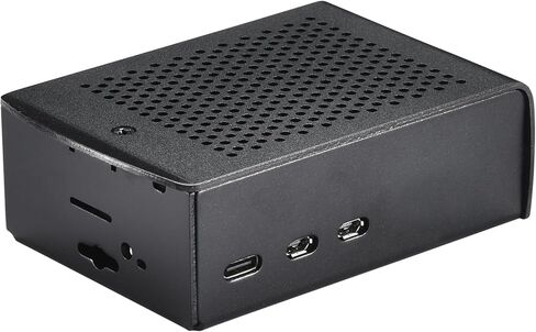 حافظة iUniker المعدنية لـ Raspberry Pi 5، وPi 5 مع مروحة كبيرة 4010 PWM ومشتت حراري نحاسي يدعم حامل VESA لـ Raspberry Pi 5 (4010 Fan) in Kuwait