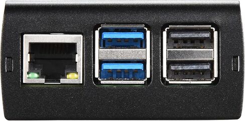 حافظة iUniker المعدنية لـ Raspberry Pi 5، وPi 5 مع مروحة كبيرة 4010 PWM ومشتت حراري نحاسي يدعم حامل VESA لـ Raspberry Pi 5 (4010 Fan) in Kuwait