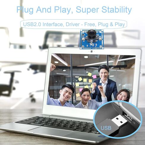 Camera Module Imx323 Sensor 2.0 Cmos Sensor Low Light H. 264 Lightburn Camera with Microphone, 0.01lux OTG Uvc Plug & Play Free Drive for Raspberry Pi Camera in Saudi Arabia