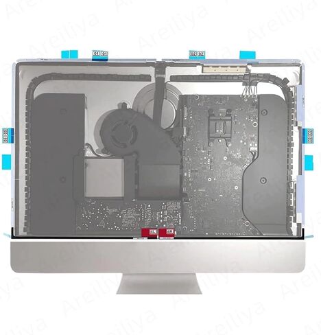ملصق شريط لاصق للوحة LCD بديلة من Areiliya + مجموعة أدوات عجلة القطع المفتوحة لجهاز iMac 27 بوصة A1419 مجموعة شريط لاصق للعرض (أواخر 2012-منتصف 2017) in Kuwait