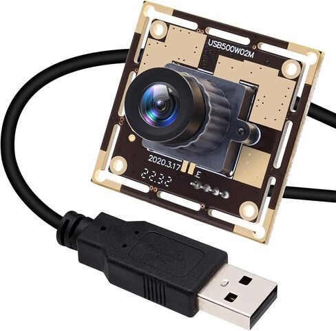 ELP USB مع كاميرا 2.1 مم زاوية واسعة Mjpeg 5 ميجابكسل HD كاميرا كمبيوتر USB لرؤية الآلة الصناعية OV5640 Mini UVC USB2.0 كاميرا Lightburn، كابل 3.3 قدم/1 متر للكمبيوتر المحمول Jetson Nano in Kuwait