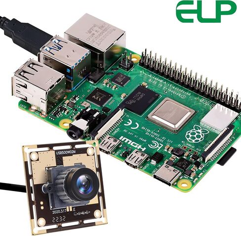 ELP USB مع كاميرا 2.1 مم زاوية واسعة Mjpeg 5 ميجابكسل HD كاميرا كمبيوتر USB لرؤية الآلة الصناعية OV5640 Mini UVC USB2.0 كاميرا Lightburn، كابل 3.3 قدم/1 متر للكمبيوتر المحمول Jetson Nano in Kuwait