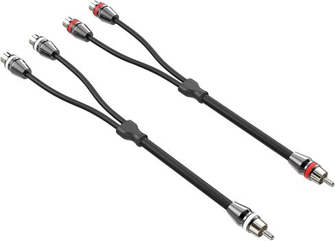1ft RCA 1 Male to 2 Female Audio Speaker Y Adapter Splitter Cable in Kuwait