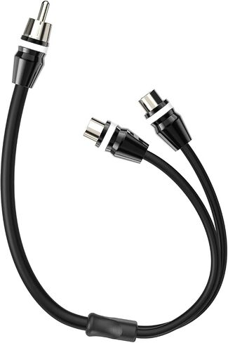 1ft RCA 1 Male to 2 Female Audio Speaker Y Adapter Splitter Cable in Kuwait