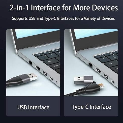 محول USB C/A إلى HDMI مزدوج لشاشتين | محول شاشة العرض والانعكاس الموسع لجهاز MacBook Pro Air M1 M2 Windows 10 11 | عرض 3 شاشات منفصلة in Kuwait