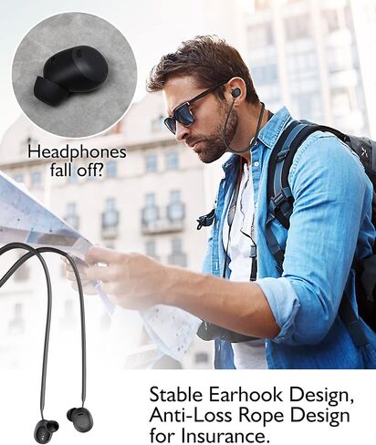 أطراف أذن من إسفنج الذاكرة AHBTEYM لـ Google Pixel Buds Pro، غطاء حافظة من السيليكون مع سلسلة مفاتيح، حزام مضاد للفقد، أطراف إسفنجية لـ Pixel Buds Pro 3 أزواج S/M/L (حافظة من عشب الليمون + حزام من عشب الليمون + أطراف أذن سوداء) in Kuwait