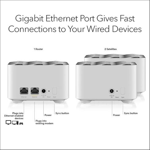 Netgear RBK13-100NAR Orbi RBK13 AC1200 Whole Home Mesh WiFi System Router (Renewed) in Saudi Arabia