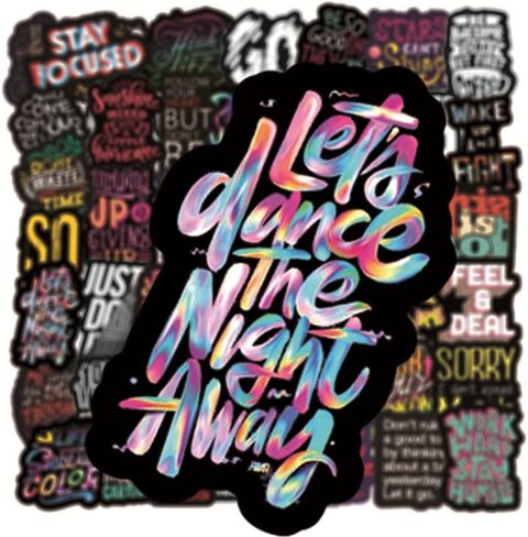 Dance Stickers |50Pcs Dancing Waterproof Vinyl Decals in Kuwait