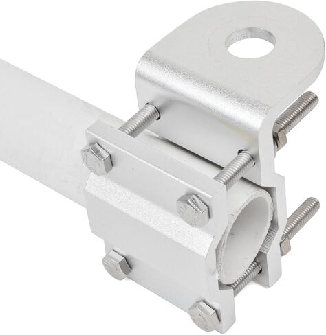 Universal Heavy Duty Roll Bar/Mirror Mounting Bracket, Aluminum Anti-Corrosion Antenna Mount for Mobile Outdoor Base Antenna with 3/8 x 24 Antenna Stud CB Adapter (Bracket with 10mmHole) in Saudi Arabia