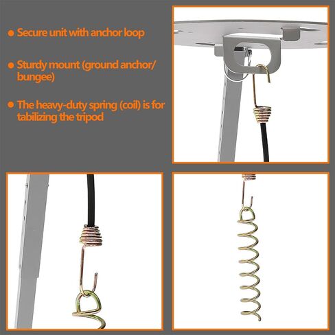 TR-1518 Satellite Tripod Mount, Compatible with Carryout/Pathway/Playmaker | Dish Tripod Stand, Fit for Carryout GM-1518/GM-1599/GM-MP1, Pathway/Playmaker RV Satellite Antennas, Adjustable Ht 14.5"-22" in Saudi Arabia