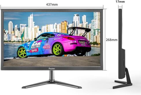 شاشة كمبيوتر 19 بوصة (1440x900)، 60 هرتز، 5 مللي أمتاس، سطوع 250 cd/m²، مكبر صوت مدمج، واجهة HDMI & VGA وشاشة عرض للكمبيوتر المحمول/PS3/PS4/X-Box/PC، أسود in Kuwait